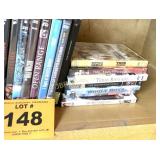 SHELF OF DVDS