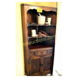 WOOD CORNER CABINET