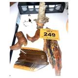 CARVED WOOD SCLUPTURES