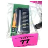 MISCRO SCREWDRIVER AND BITS W BIT HOLDER