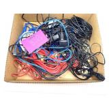 ASSORTED POWER CORDS, PRINTER CABLES, ASST CABLES