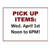 PICK UP ITEMS 4/1