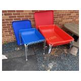 TWO PLAY STATION TABLES W STORAGE AND LIDS