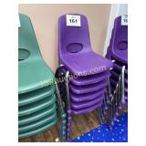 6 PURPLE CHAIRS - 6 TIMES THE MONEY