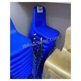 9 BLUE CHAIRS - 9 TIMES THE MONEY