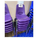 6 PURPLE CHAIRS - 6 TIMES THE MONEY