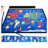 WORLD MAP RUG