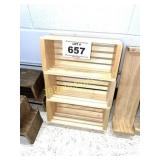 (3) SMALL DECORATIVE CRATES