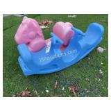 TEETER TOTTER AND ROCKING HORSE