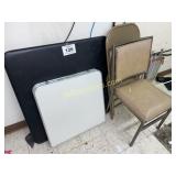 FOLDING TABLES AND CHAIRS