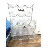 CLEAR PLASTIC CUP RACKS