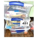 (3) CONTAINERS - SPORTS, PRINCESS, MISC.