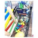 PLASTIC OCEAN ANIMALS, MARBLES, FIDGET TOYS