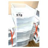 (3) 3-DRAWER CRAFT ORGANIZERS