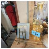 OIL LAMP - PICTURE STAND