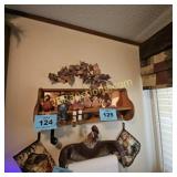 WOOD SHELF (NO CONTENTS)