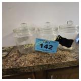 GLASS CANISTERS