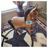 30" TALL WOOD HORSE