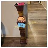 TALL METAL DECORATIVE VASE
