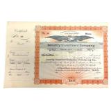 VINITA I.T. (INDIAN TERRITORY) STOCK CERTIFICATE