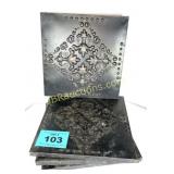 (4) METAL DECORATIVE WALL HANGERS