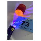 URANIUM RED AND YELLOW TOOTHPICK GLOWS ORANGE