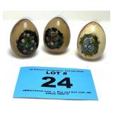 HAND PAINTED WOOD EGGS