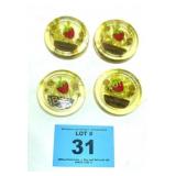 MCM COASTERS W STRAWBERRIES