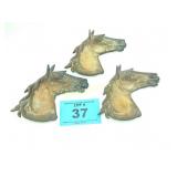 3 FOOTED CAST IRON HORSE HEADS