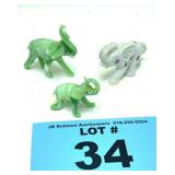 JADEITE AND CHINA ELEPHANTS