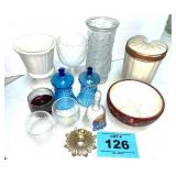 VASES, CANDLE HOLDERS, ETC