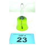 GREEN AND CLEAR CRYSTAL BELL