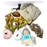 FAKE VEGETABLES, INDIAN WALL HANGINGS