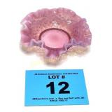 CRANBERRY HOBNAIL DISH