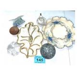 SERVING PLATTERS AND MISC GLASSWARE