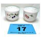 VINTAGE FRUIT PRINT SALT & PEPPER