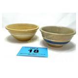 (2) CROCK BOWLS