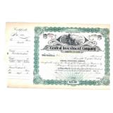 VINITA I.T. (INDIAN TERRITORY) STOCK CERTIFICATE