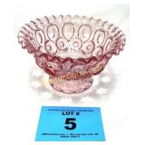 PINK RUFFLED EDGE BOWL