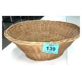 WICKER LAUNDRY BASKET