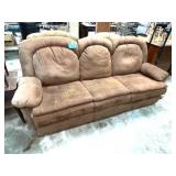 BROWN DUAL RECLINING COUCH