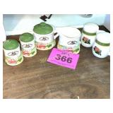 JOHN DEERE SALT & PEPPER SHAKERS CREAMER & SUGAR