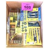 COUNTER SINK, STEP DRILLS, WOOD BITS, SPLIT RINGS