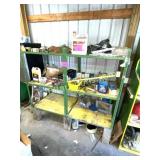 GREEN & YELLOW SHELVES - CONTENTS NOT INCLUDED