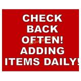 CHECK BACK DAILY! WILL BE ADDING ITEMS!