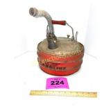 ANTIQUE METAL GAS CAN