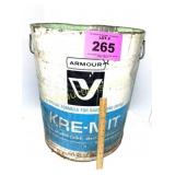 LARGE VINTAGE METAL SHORTENING PAIL