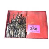 DRILL BITS IN METAL BOX