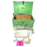 GLASS MINNOW TRAP C F ORVIS MAKER MANCHESTER