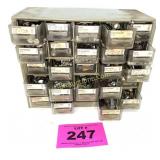 HARDWARE BIN W USED VINTAGE HARDWARE